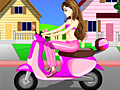 Motoçikletë Girl Dress Up për të luajtur online